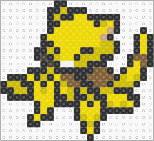 Abra for the liq pokemon project - black,yellow