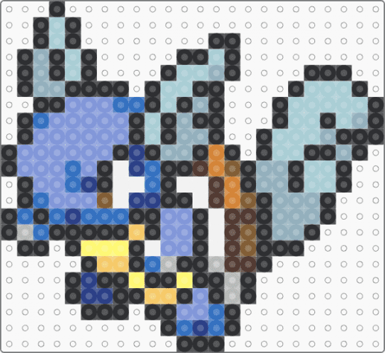 Wartoise for the Liq pokemon project - black,light blue,blue