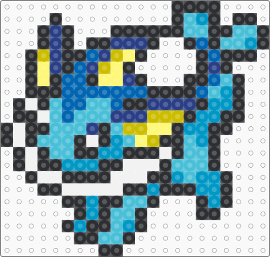 Vaporeon for the liq pokemon project - light blue