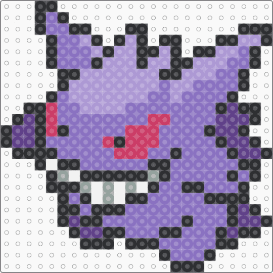 Gengar for the Liq pokemon project - blue, pink