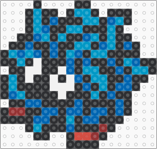 Tangela for the Liq pokemon project - black,light blue,blue