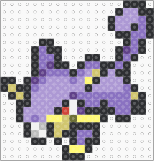 Rattata for the Liq pokemon project - black,blue,pink,yellow