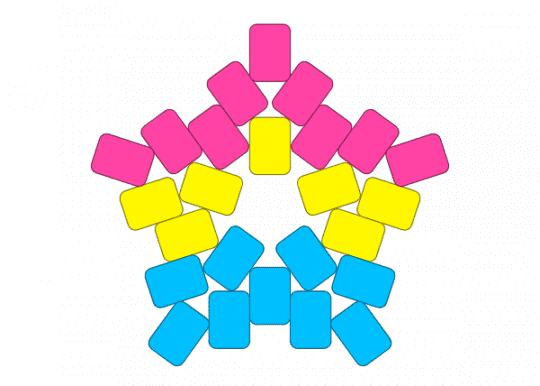 pan star - light blue, pink