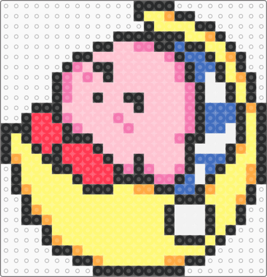 Kirby - pink,yellow