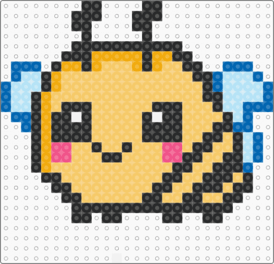 Chibi bumble bee - yellow