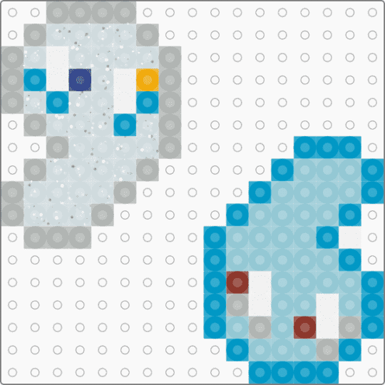 Nine and Six scrunklies - beige,light blue,nine,six,bfdi,algebralien,cute