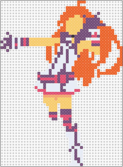 SF-A2 Miki vocaloid pattern! - orange,pink