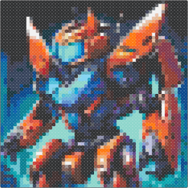 WIP :,) - robot,transformer,mecha,action figure,blue,orange