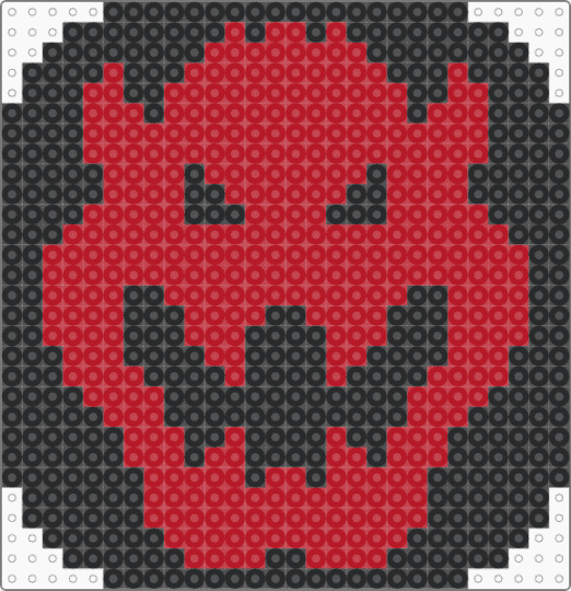 Bowser face tile - black,red,bowser,mario,coaster,nintendo