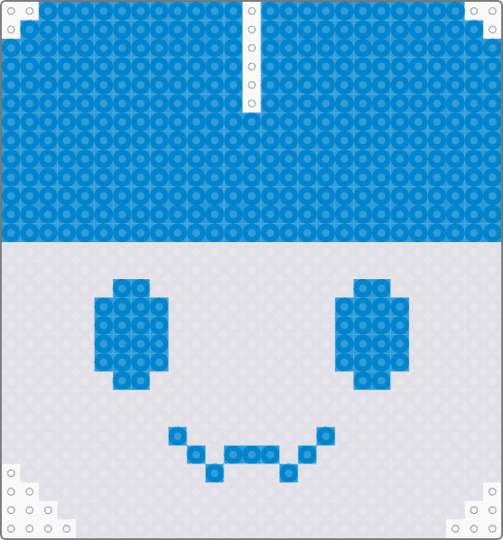 Mimitchi Charm - blue, charm, mimitchi, tamagotchi, white