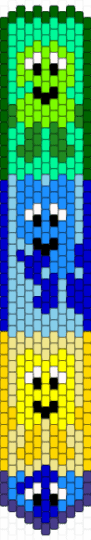 these 3.4 cuties tie - yellow,green,light blue,two,four,one,x,bfdi,tpot