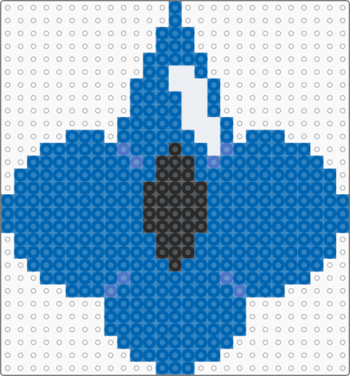 Shadow Milk Cookie rotator perler - blue,shmilk,shadow milk,crk,cookie run