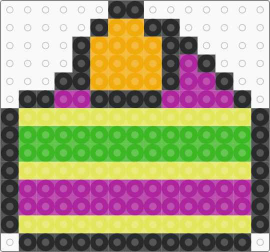 Yoylecake (BFDI) - pink,yellow,bfdi,battle for dream island,cake,yoylecake