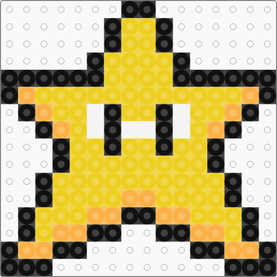 Super Mario Christmas Star - yellow