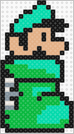 LUIGI IN BOOT - green, teal