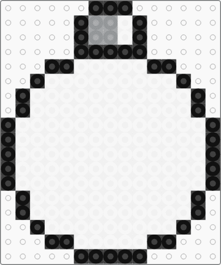Christmas Ornament Base - white