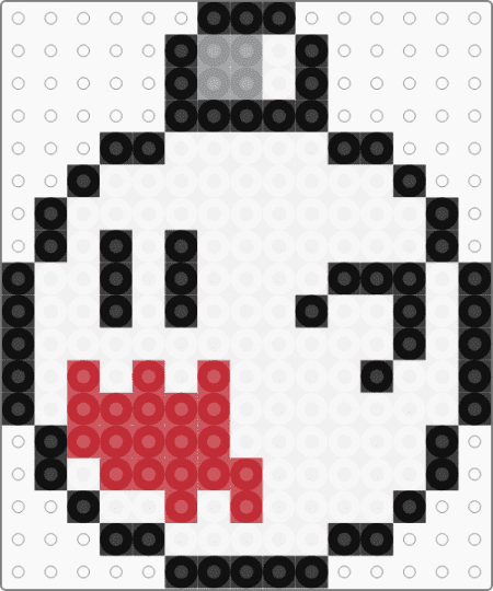 Super Mario Ghost Christmas - white,red