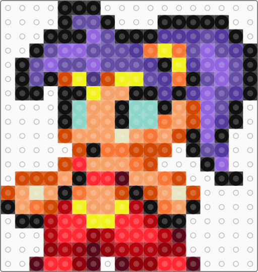 Shantae (Battle mode) - purple,orange,red,shantae