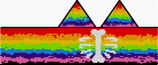 H - orange,green,pink,colorful