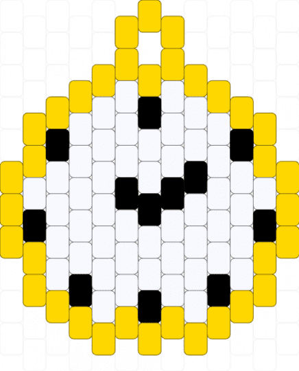 Clock - yellow,white