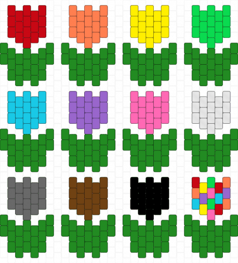 ★Tulips★ - charm, colorful, cute, flowers, garden, green, sfw, small, tulips
