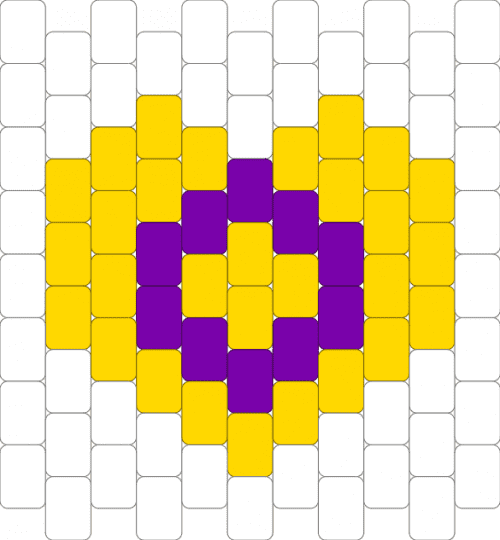 ★Intersex Flag Heart Panel★ - charm, flag, intersex, panel, pride, purple, white, yellow