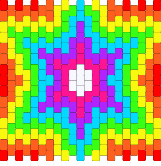 ★Rainbow Star Panel★ - orange,yellow,green,light blue,red,blue,purple,pink,star