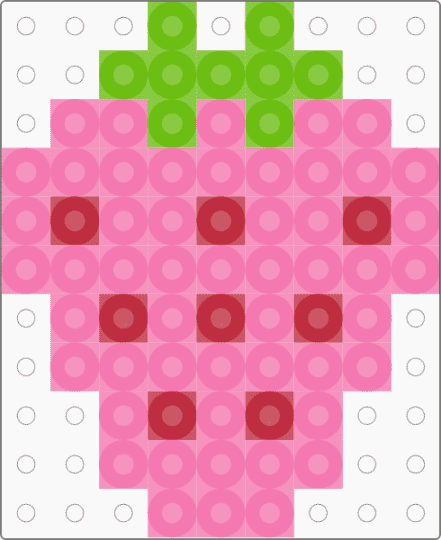 ★Strawberry★ - pink,red,green,cute,small,simple,leaf,seeds