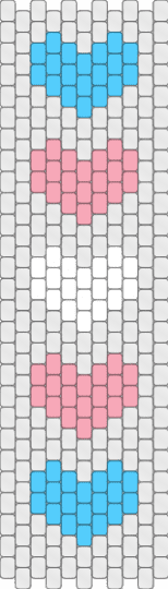★Transgender Flag Heart Panel★ - blue, clear, flag, heart, light blue, panel, pink, pride, white
