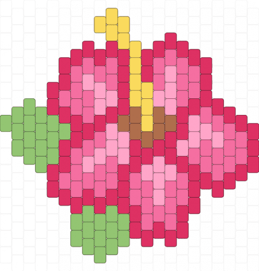 ★Pink Hibiscus Flower★ - charm, expert, flower, flowers, gradient, large, nature, pink, red
