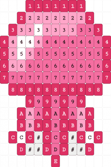 ★Jellyfish w/ Numbers/Letters (Desc.)★ - charm, clear, cute, jellyfish, pink, red, small, sting, white