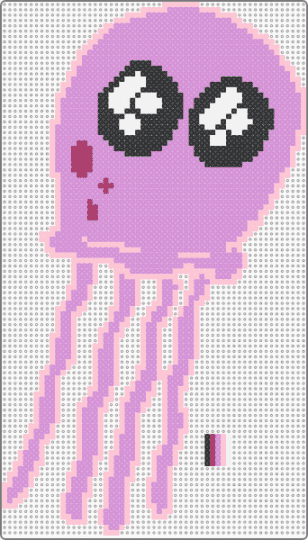 ★Alien Jellyfish From Spongebob★ - pink,cotdaliens,alien,purple,rose,black,white,cartoon