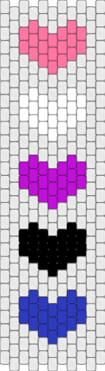 ★Genderfluid Flag Heart Panel★ - white,pink,purple,pride,flag,panel,black,blue