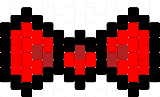 Pluey Bowtie - red,black