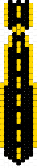 Road Tie - yellow,black