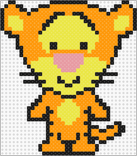 Tigger Simple - tigger,winnie the pooh,character,tiger,disney,cartoon,animal,orange,yellow