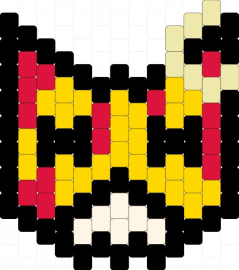 odette - red, yellow