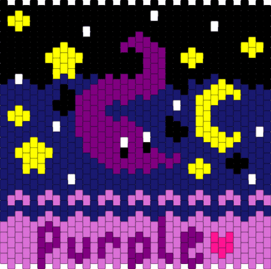 Bag Base (Purple Worm) - pink,purple