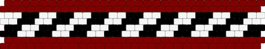 Fnaf peyote stitch - brown,white