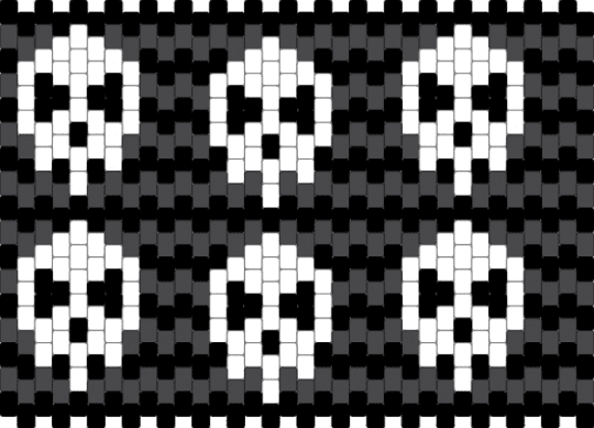 Skull tall can koozie - white,brown,cotdstripes,koozie,monochrome,skulls