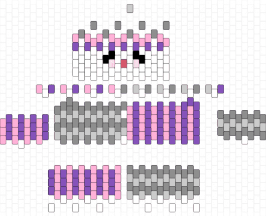 Clown pattern - clown, cute, figure, gray, grey, pink, purple
