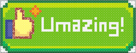 umazing (umamusume) perler - green,umamusume,big,amazing