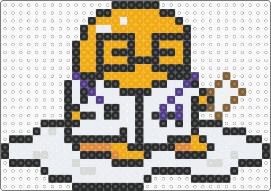 Gudetama doctor - white,orange,gudetama