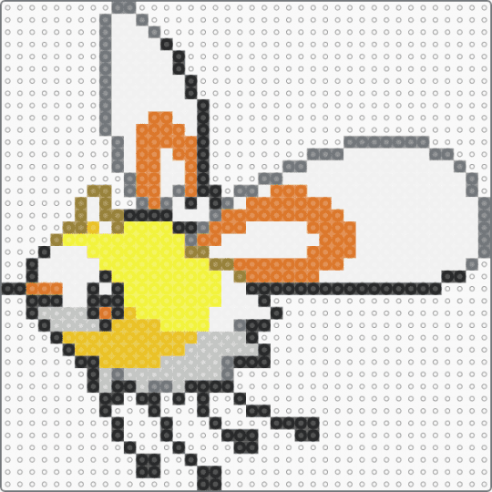 Cutiefly - white,gray,yellow,orange