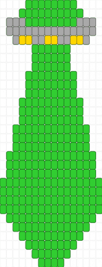 UFO tie - green