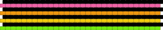 RAINBOW CUFFFF - black,orange,green,colorful