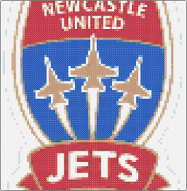 Newcastle jets - newcastle united,jets,futbol club,soccer,sports,emblem,team,spirit,red,blue