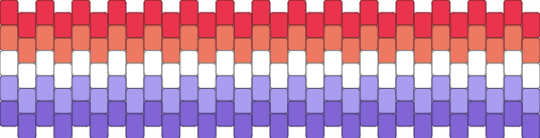 Agefluid cuff - red,orange,pink,blue