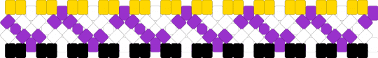 enby x cuff - purple,yellow
