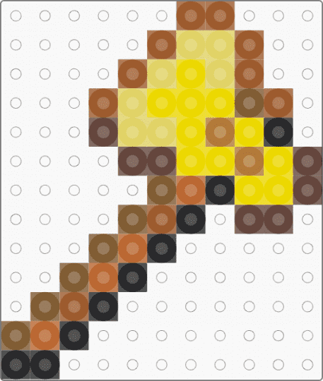 Gold Axe ( from Minecraft ). - tan,yellow,gold,axe,minecraft